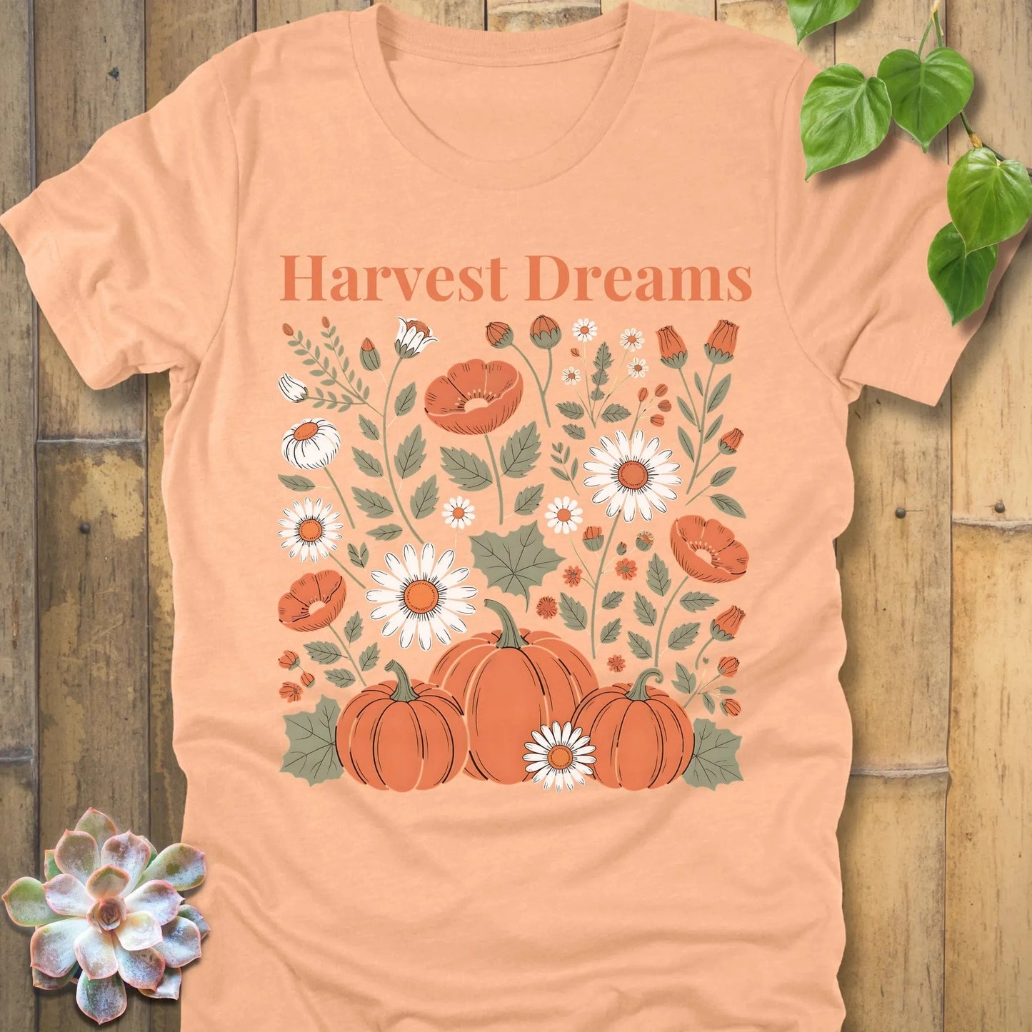 Heather Peach / S Harvest Dreams T-Shirt T-Shirt