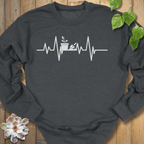 Dark Heather / S Heartbeat Plant Sweatshirt Sweatshirt