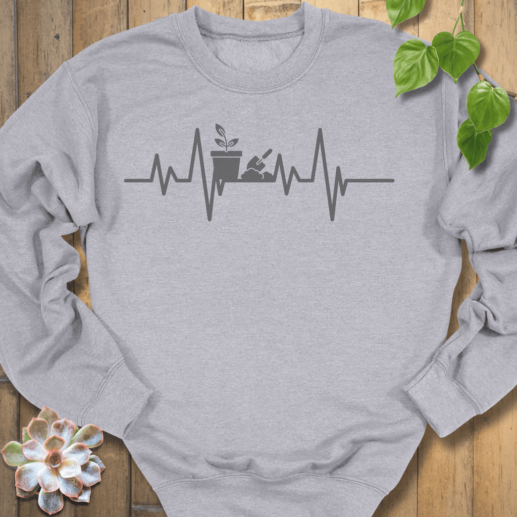 Sport Grey / S Heartbeat Plant Sweatshirt Sweatshirt