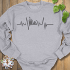 Sport Grey / S Heartbeat Plant Sweatshirt Sweatshirt