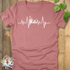 Heather Mauve / S Heartbeat Plant T-Shirt T-Shirt
