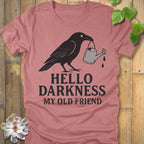 Heather Mauve / S Hello Darkness T-Shirt T-Shirt