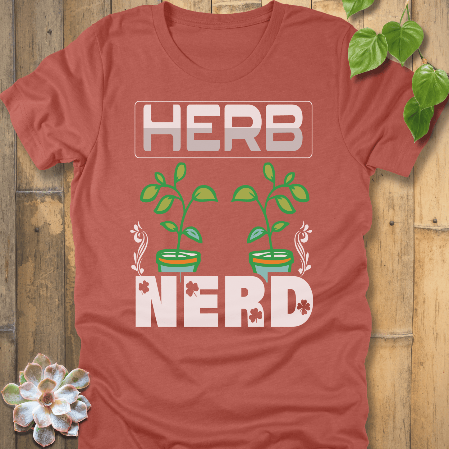 Heather Clay / S Herb Nerd T-Shirt T-Shirt