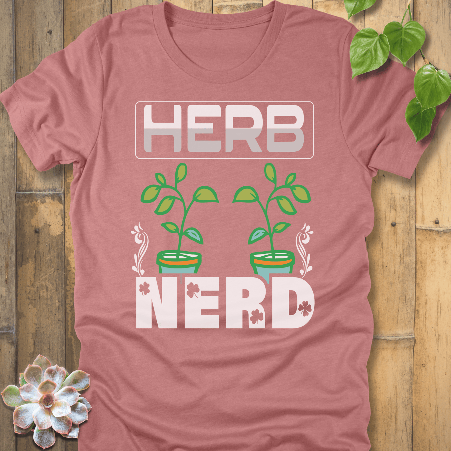 Heather Mauve / S Herb Nerd T-Shirt T-Shirt