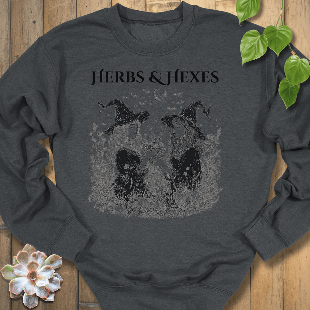Dark Heather / S Herbs & Hexes Sweatshirt Sweatshirt