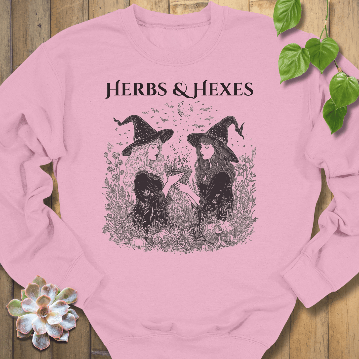 Light Pink / S Herbs & Hexes Sweatshirt Sweatshirt