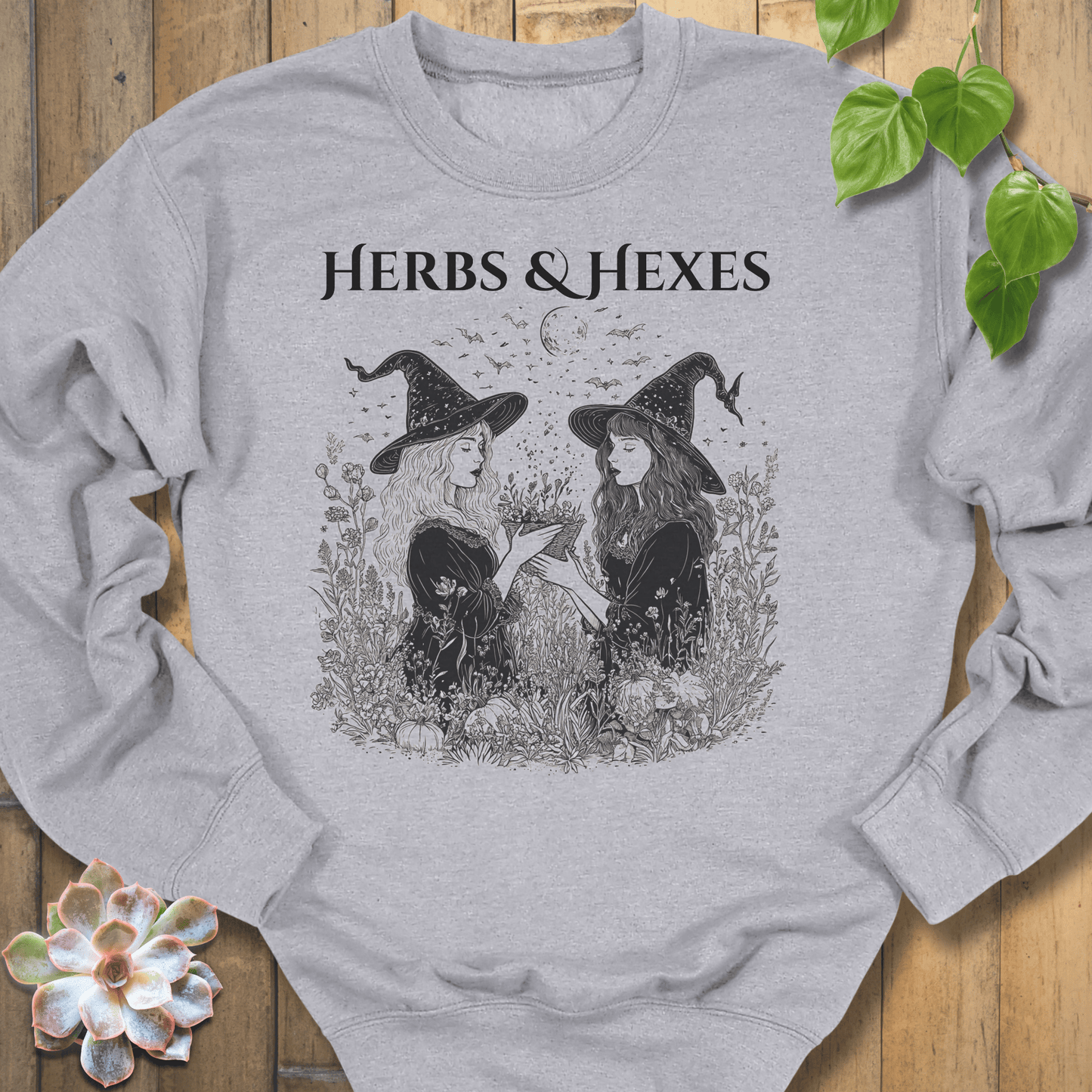 Sport Grey / S Herbs & Hexes Sweatshirt Sweatshirt