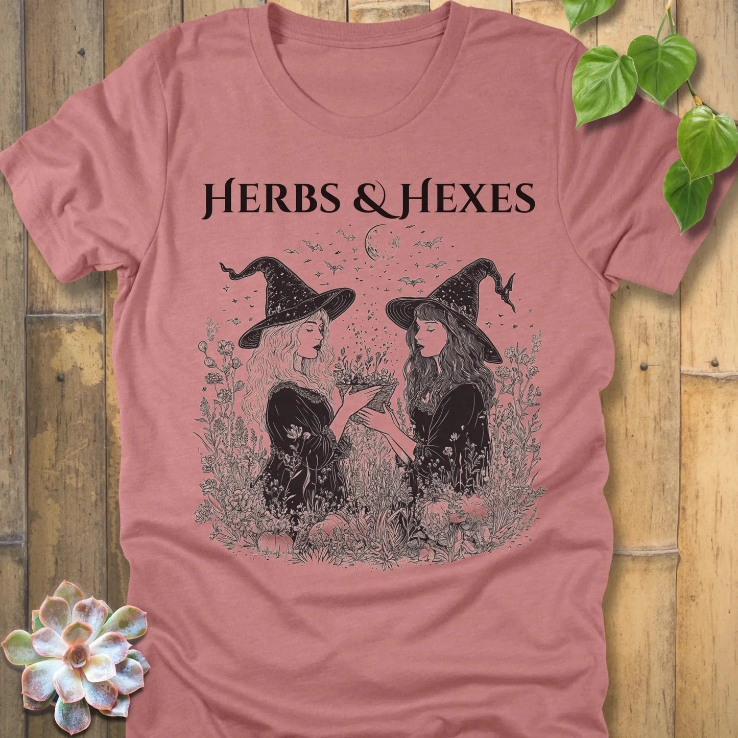Heather Mauve / S Herbs & Hexes T-Shirt T-Shirt