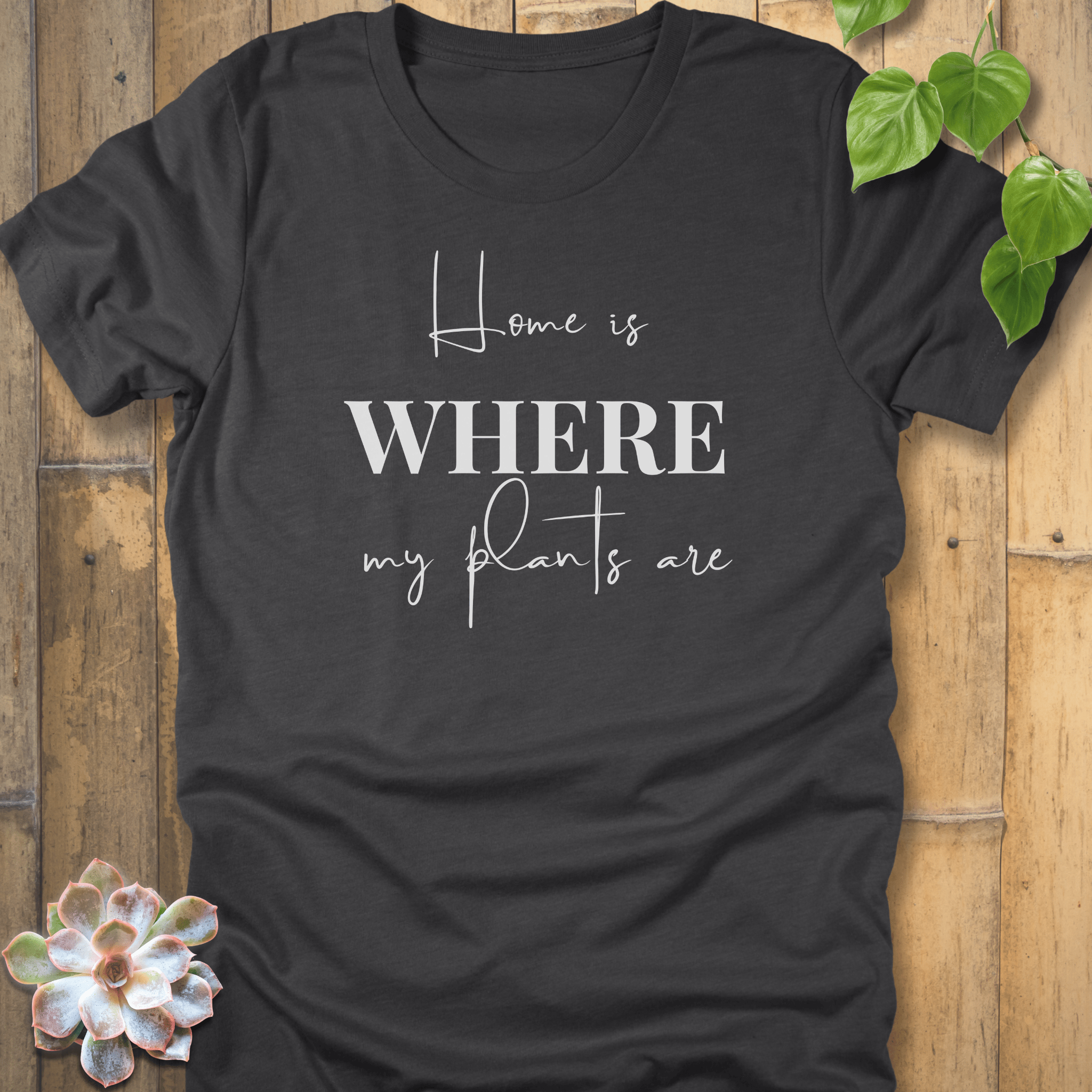 Dark Grey Heather / S Home T-Shirt T-Shirt
