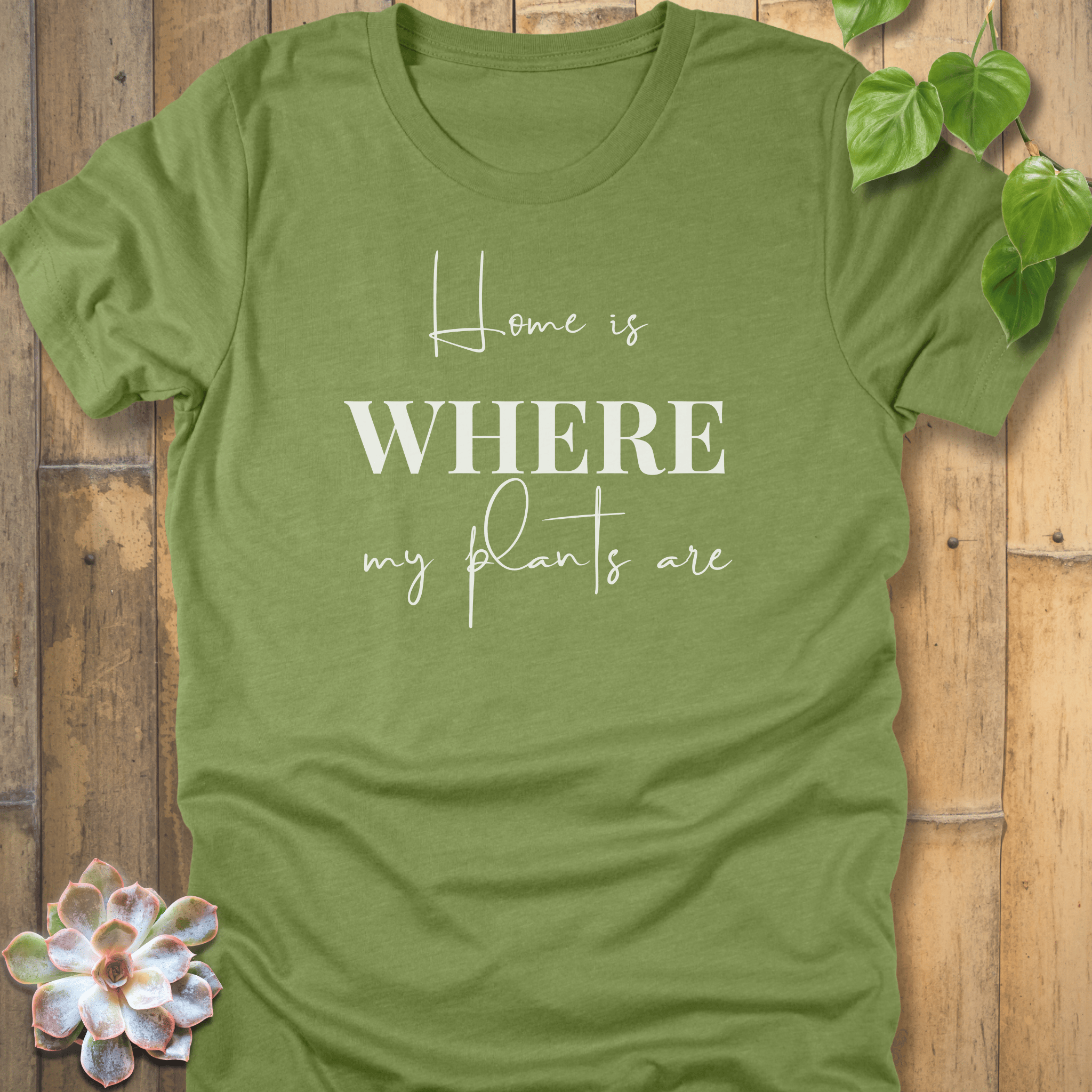 Heather Green / S Home T-Shirt T-Shirt