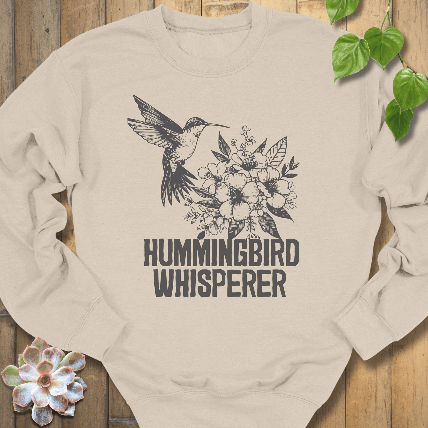 Sand / S Hummingbird Whisperer Sweatshirt Sweatshirt