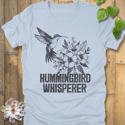 Light Blue / S Hummingbird Whisperer T-Shirt T-Shirt