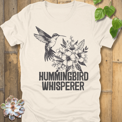 Natural / S Hummingbird Whisperer T-Shirt T-Shirt