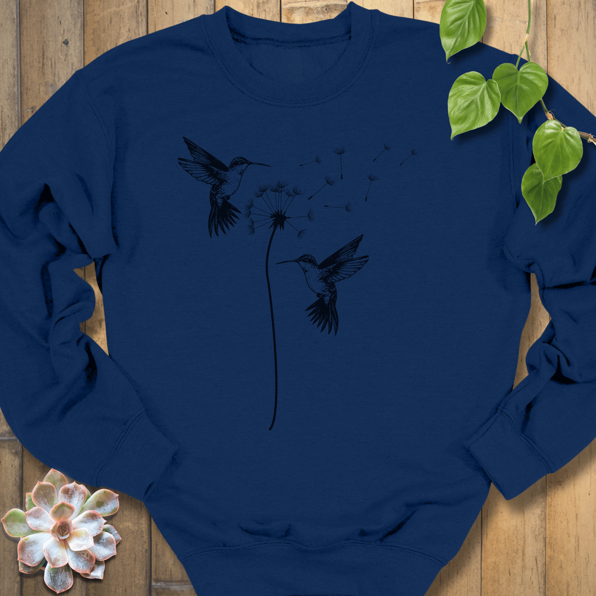 Navy / S Hummingbird Wish Sweatshirt Sweatshirt