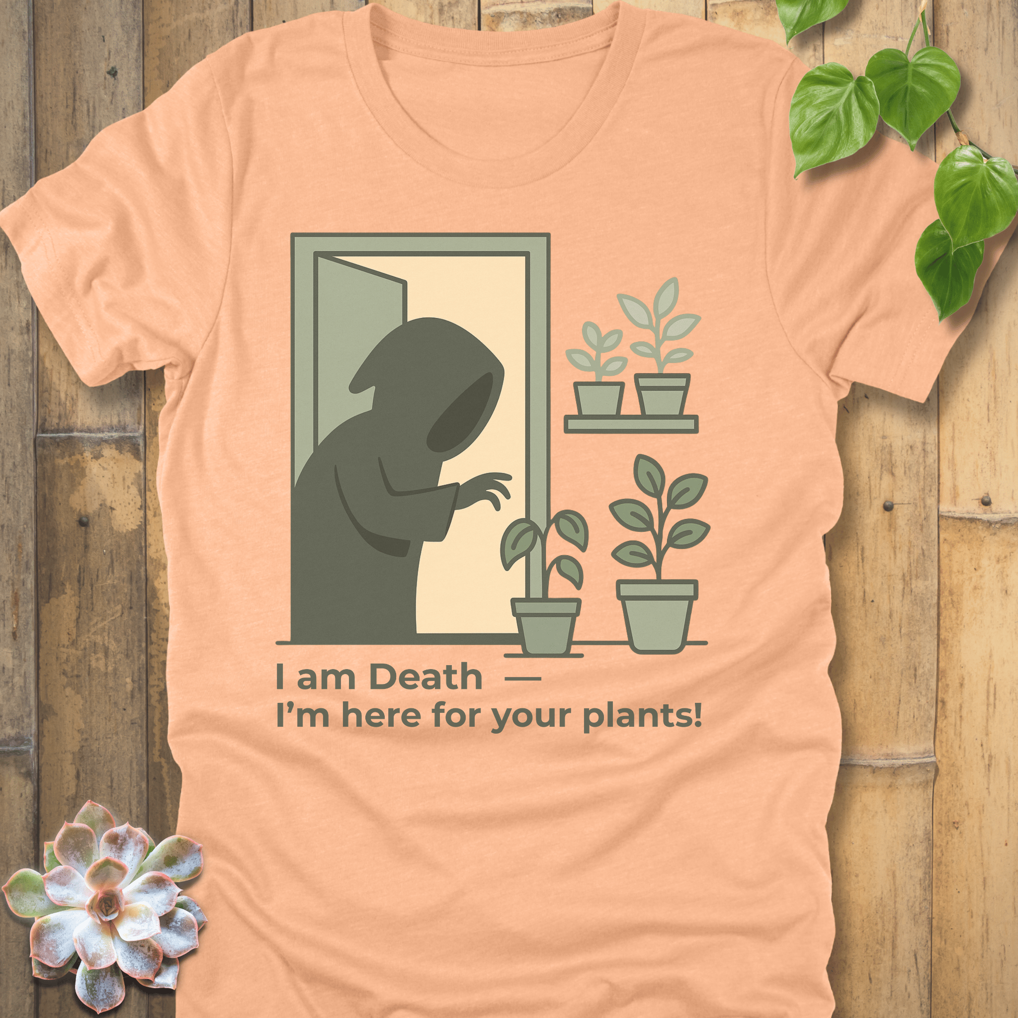 Heather Peach / S I Am Death T-Shirt T-Shirt