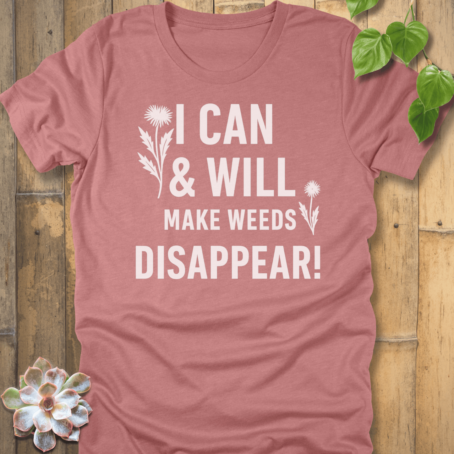 Heather Mauve / S I Can & I Will T-Shirt T-Shirt