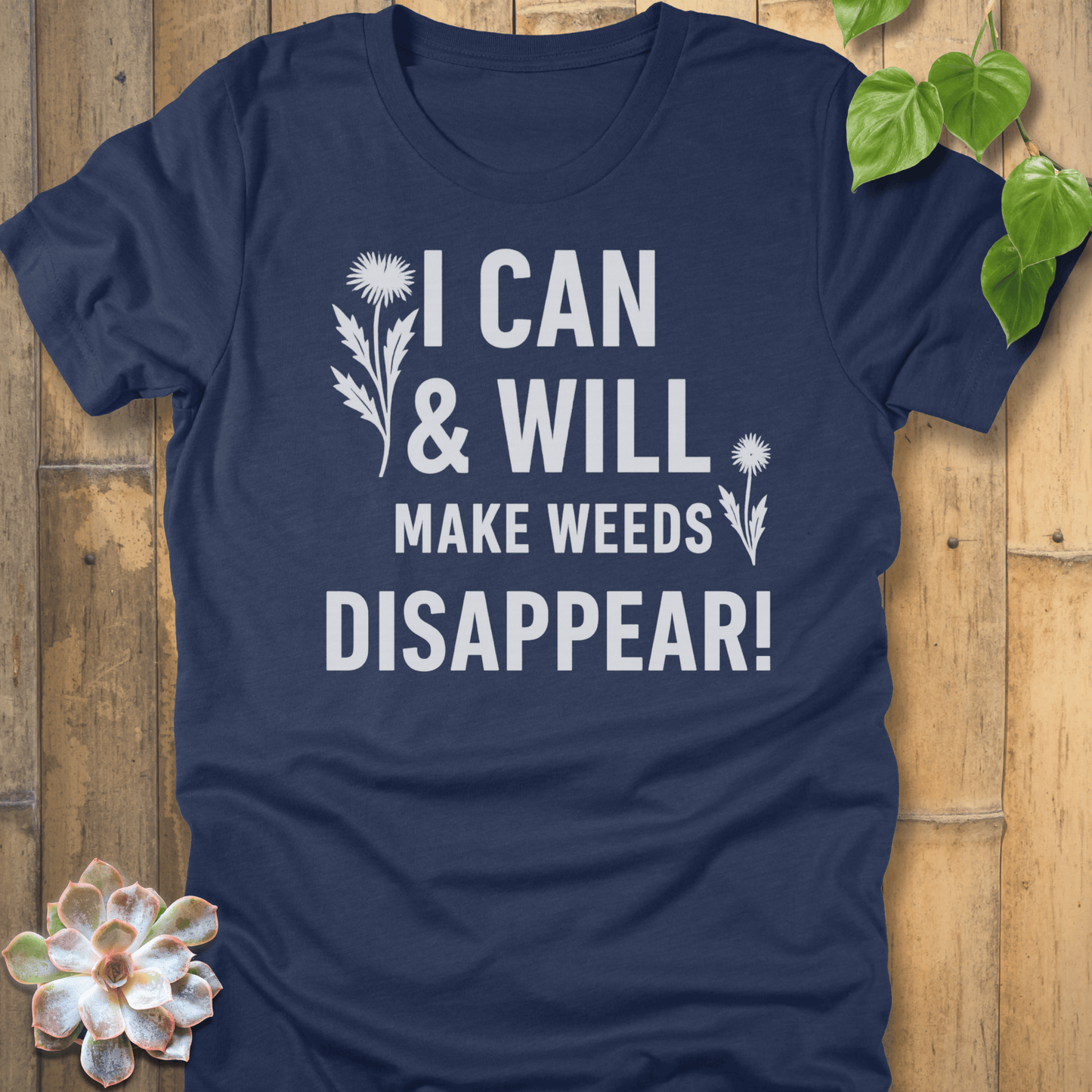 Heather Navy / S I Can & I Will T-Shirt T-Shirt