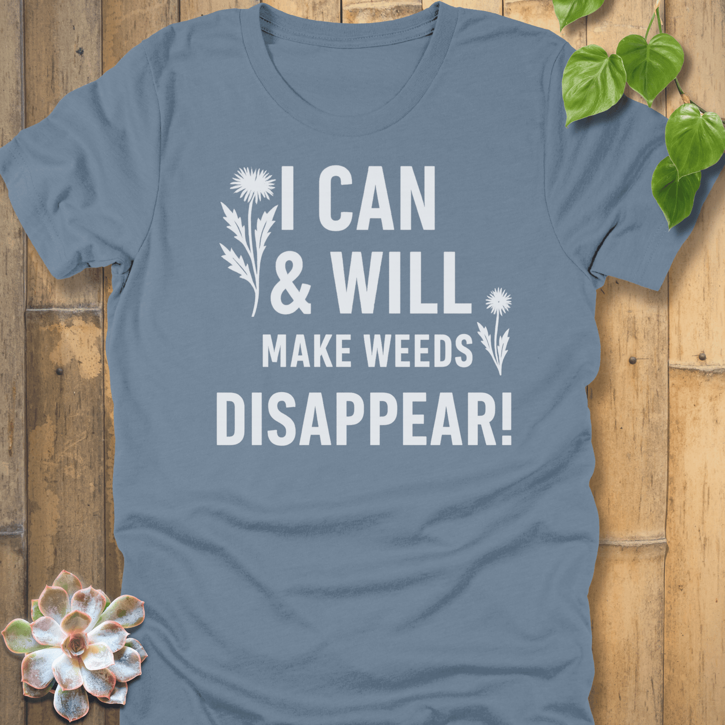 Steel Blue / S I Can & I Will T-Shirt T-Shirt