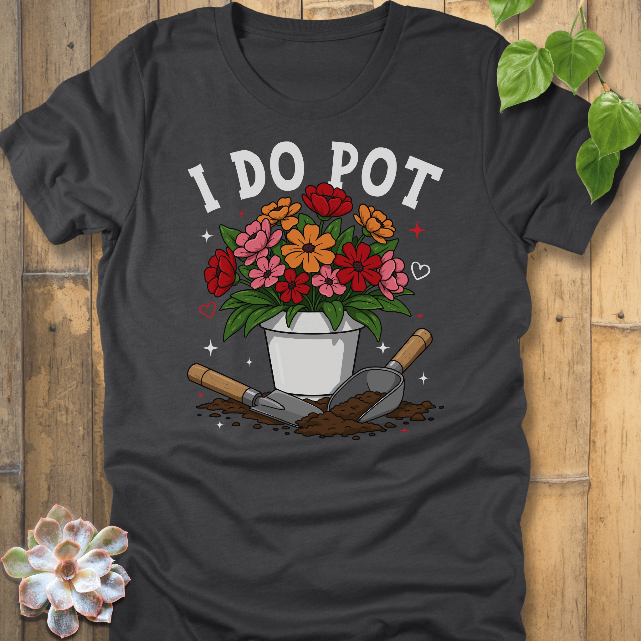 Dark Grey Heather / S I Do Pot T-Shirt T-Shirt