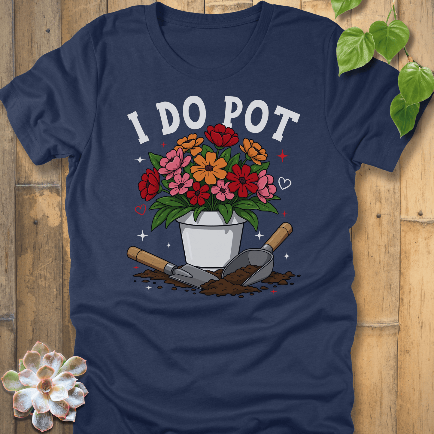 Heather Navy / S I Do Pot T-Shirt T-Shirt