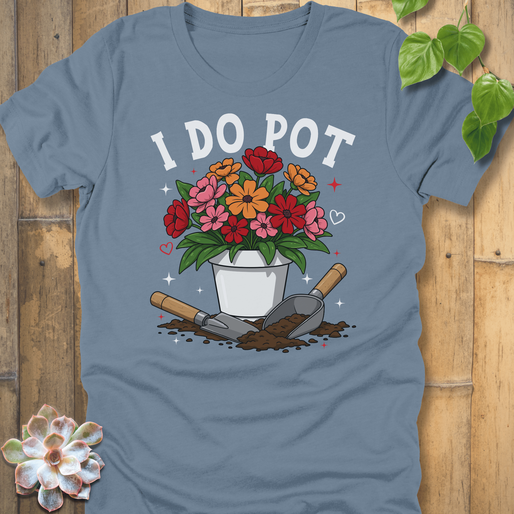 Steel Blue / S I Do Pot T-Shirt T-Shirt