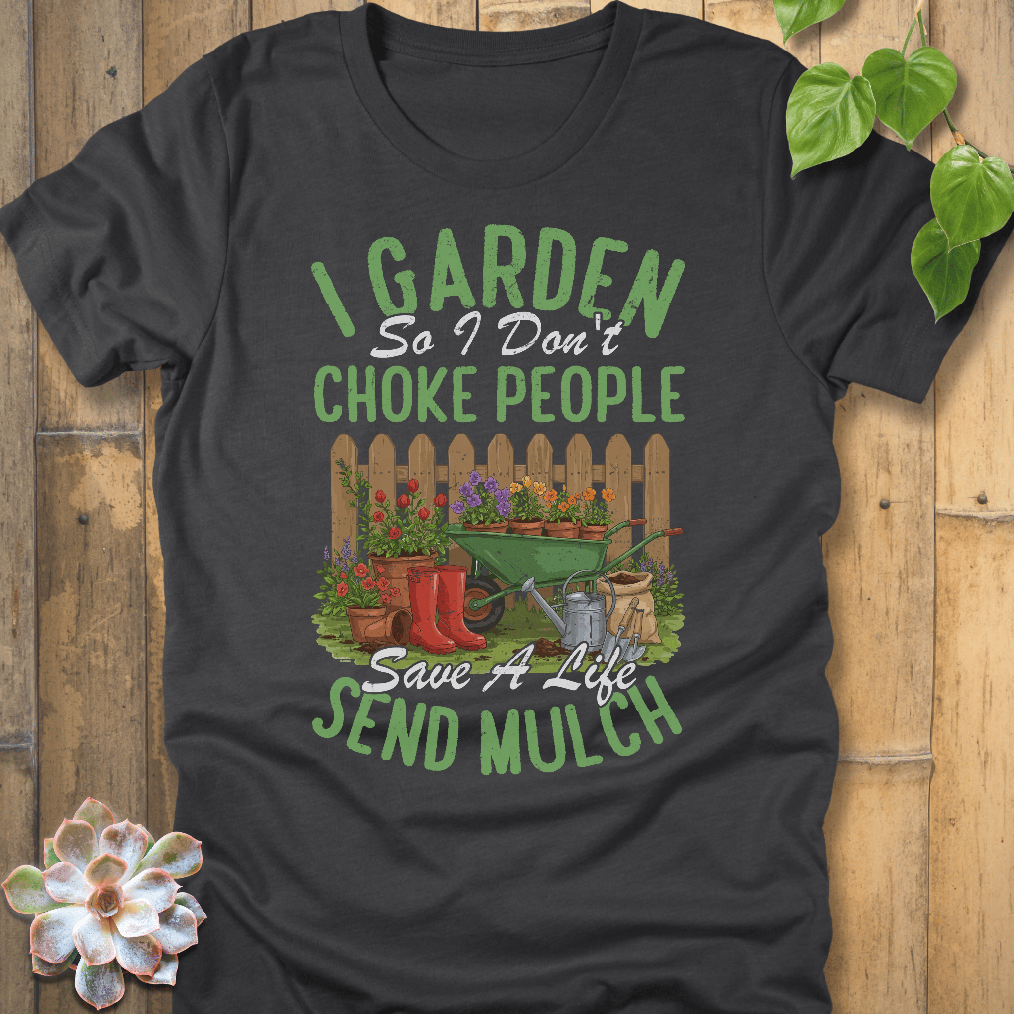 Dark Grey Heather / S I Don't Choke People T-Shirt T-Shirt