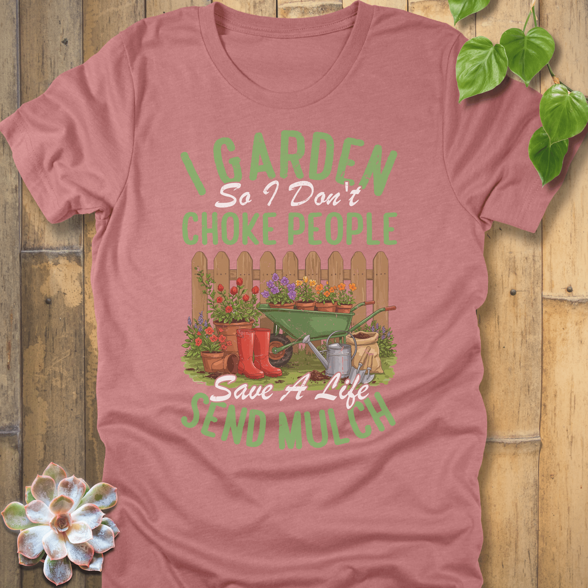 Heather Mauve / S I Don't Choke People T-Shirt T-Shirt