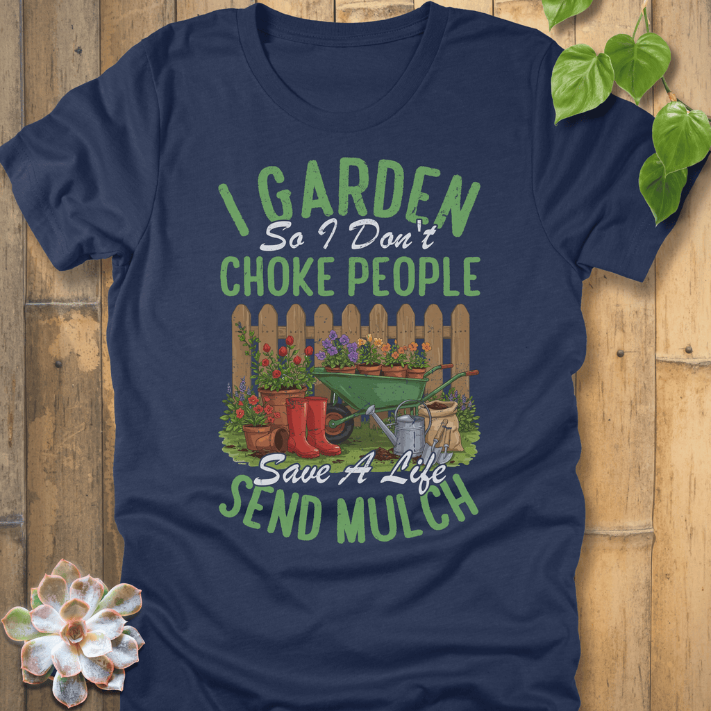 Heather Navy / S I Don't Choke People T-Shirt T-Shirt