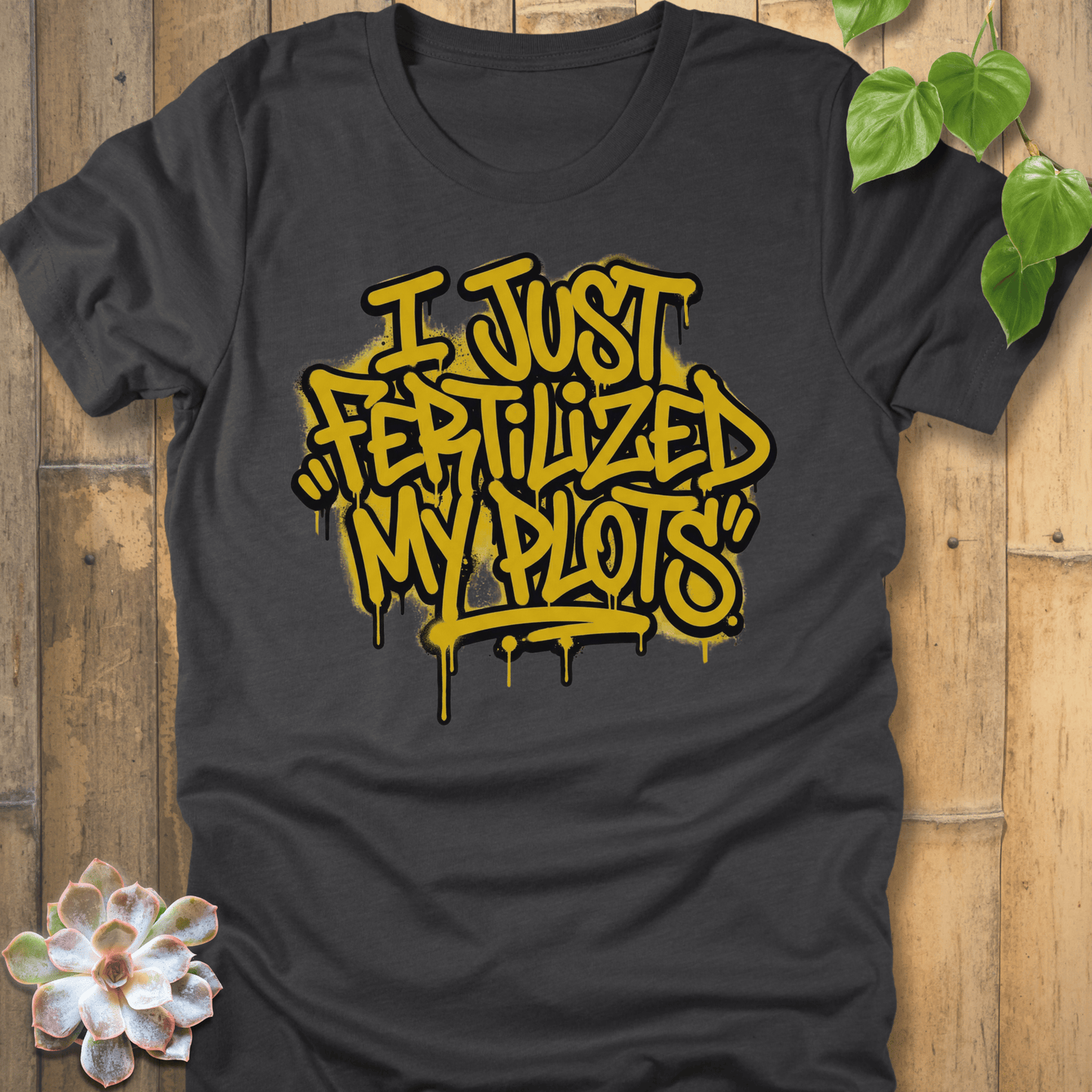 Dark Grey Heather / S I Just Fertilized T-shirt T-Shirt