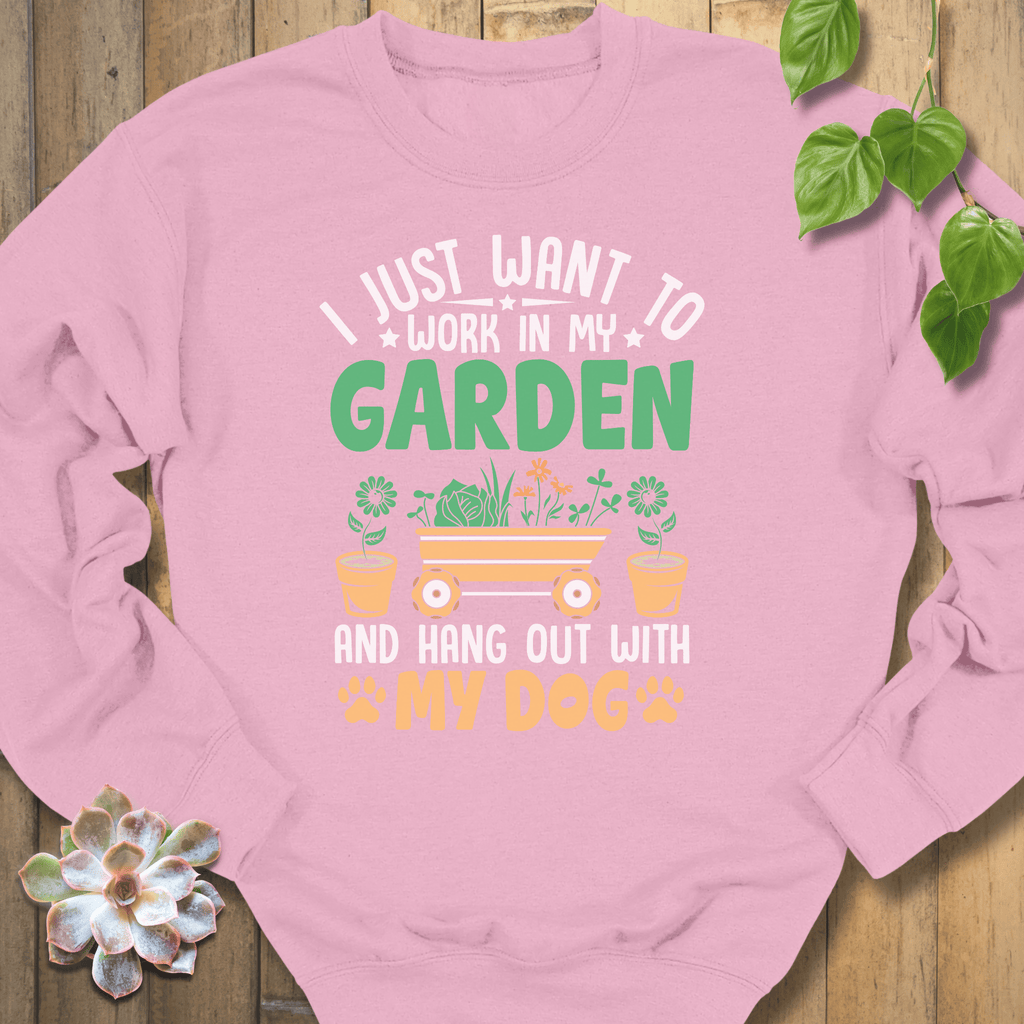 Light Pink / S I Just Want To Work Sweatshirt Sweatshirt