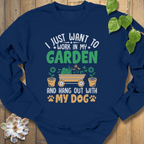 Navy / S I Just Want To Work Sweatshirt Sweatshirt