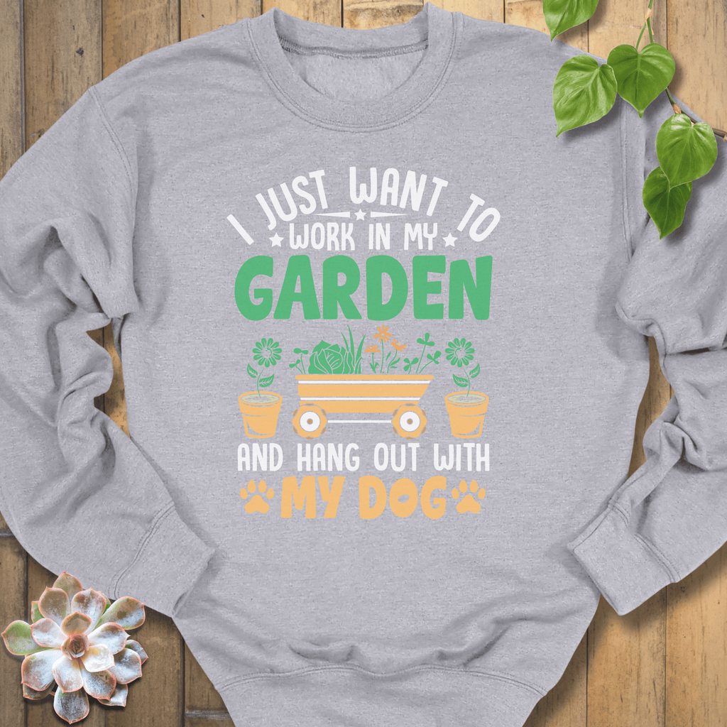 Sport Grey / S I Just Want To Work Sweatshirt Sweatshirt