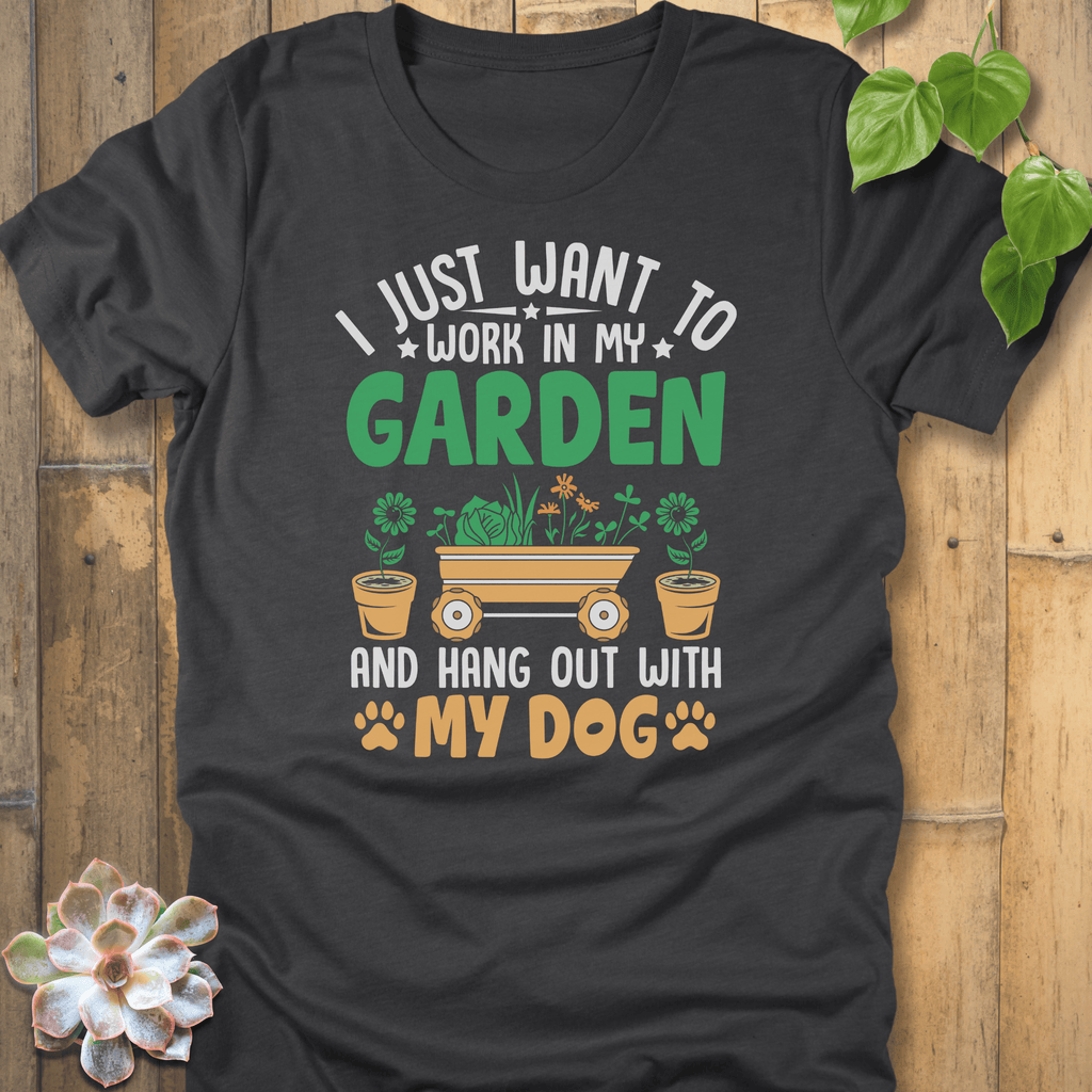 Dark Grey Heather / S I Just Want To Work T-Shirt T-Shirt