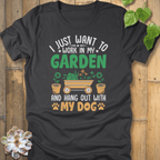 Dark Grey Heather / S I Just Want To Work T-Shirt T-Shirt