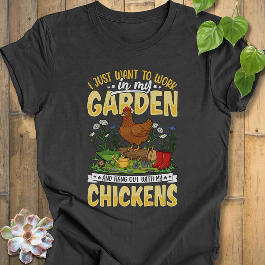 Dark Grey Heather / XS I Just Want To Work T-Shirt T-Shirt