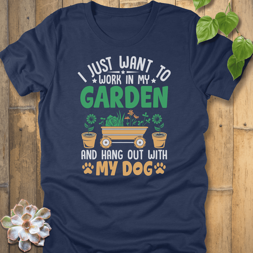 Heather Navy / S I Just Want To Work T-Shirt T-Shirt