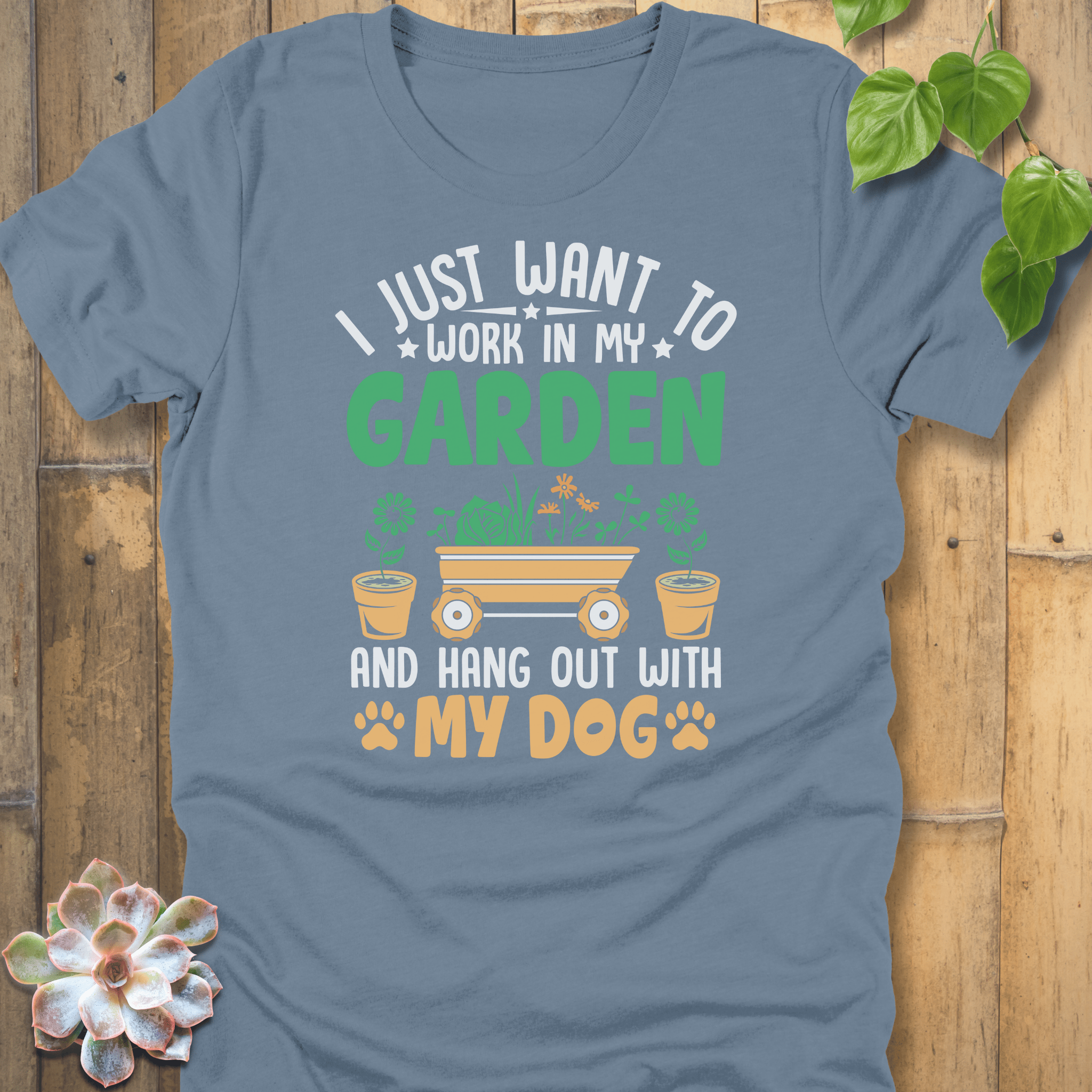 Steel Blue / S I Just Want To Work T-Shirt T-Shirt