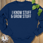 Navy / S I know Stuff Sweatshirt Sweatshirt