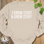 Sand / S I know Stuff Sweatshirt Sweatshirt