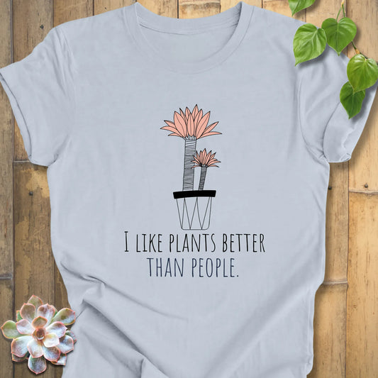 Light Blue / XS I Like Plants T-shirt T-Shirt