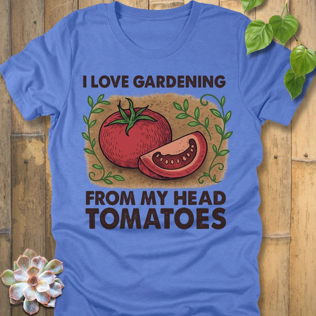 Heather Columbia Blue / S I love Gardening T-Shirt T-Shirt