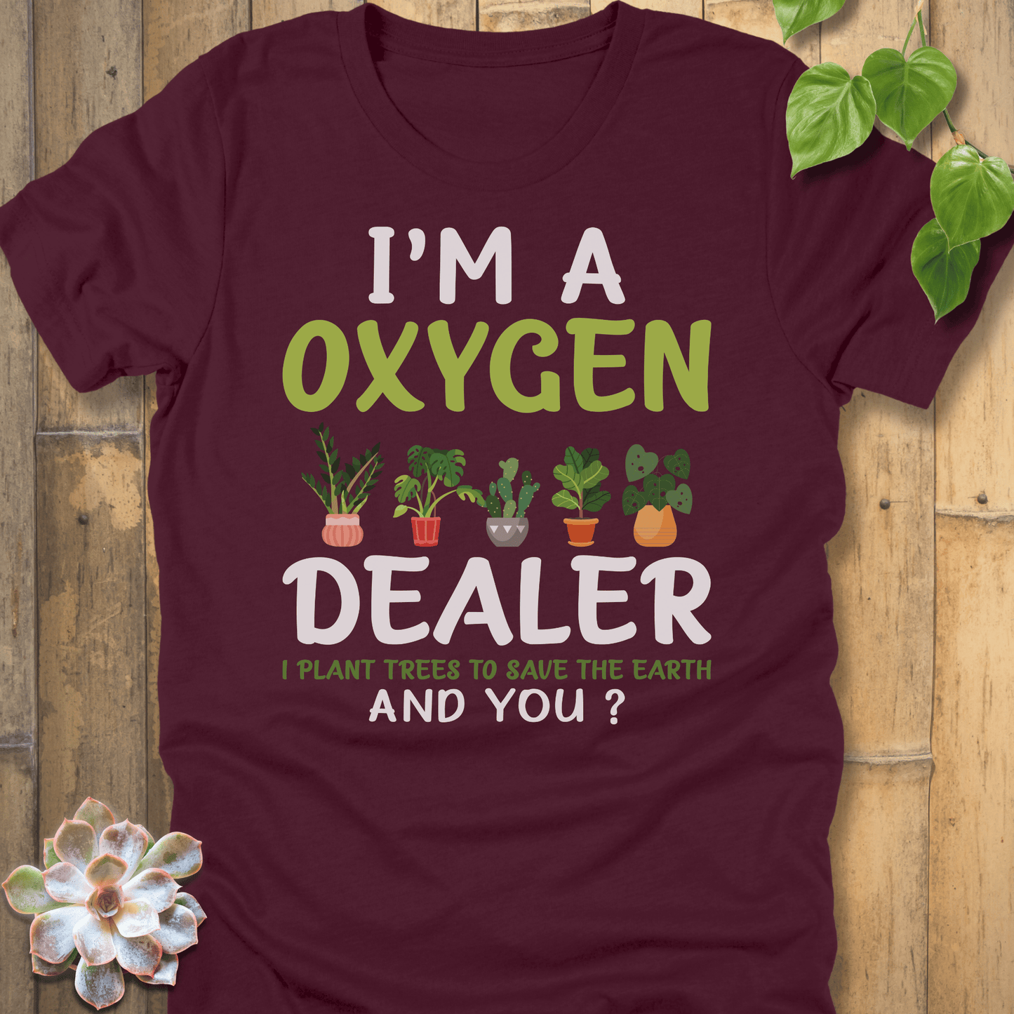 Maroon / S I'm A Oxygen Dealer  T-Shirt T-Shirt