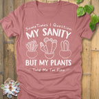 Heather Mauve / S I'm Fine T-Shirt T-Shirt