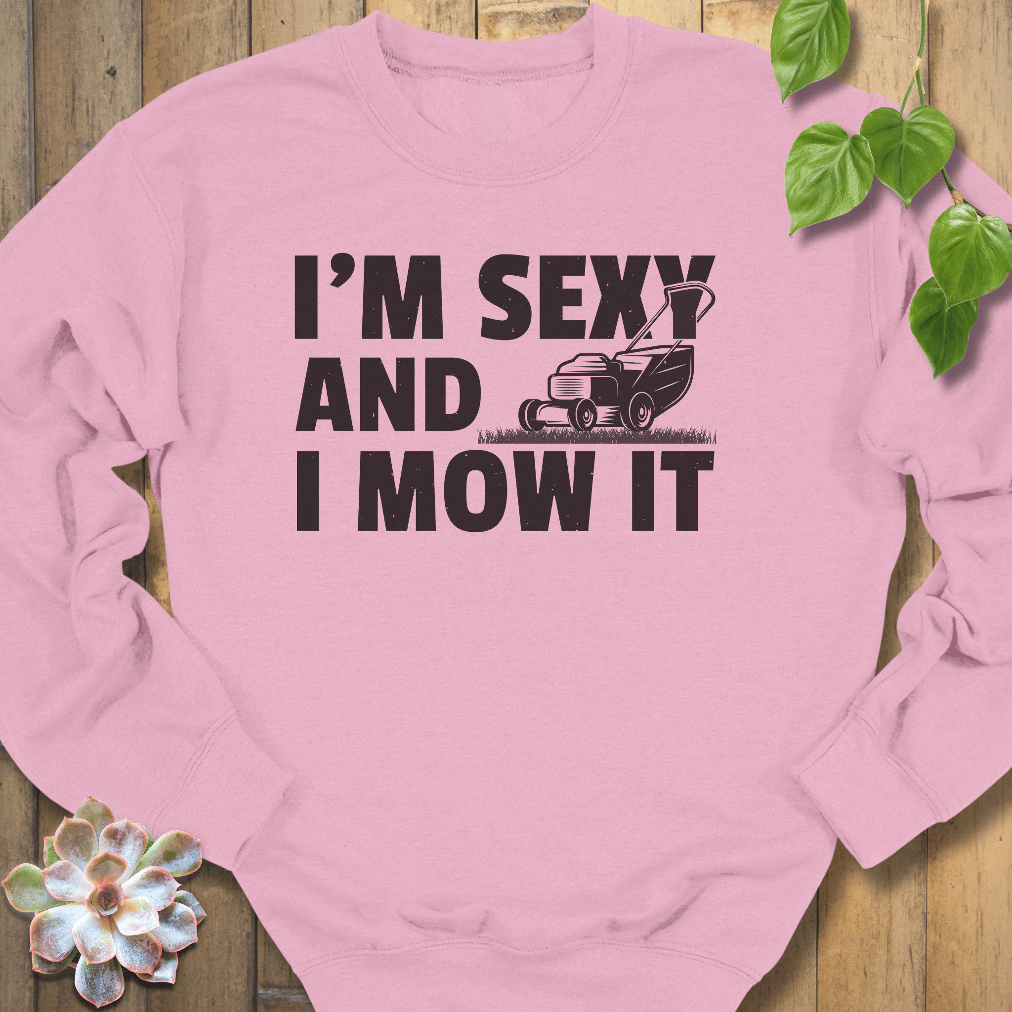 Light Pink / S I Mow It Sweatshirt Sweatshirt