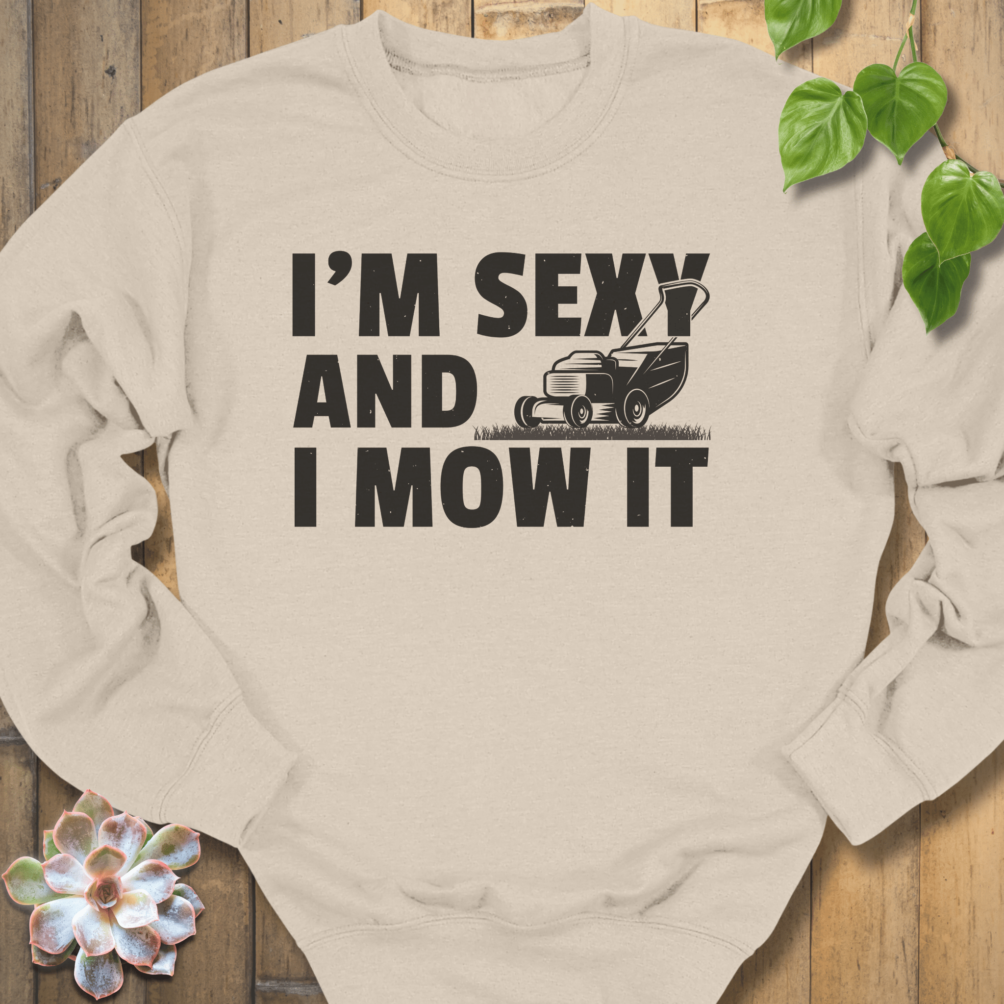 Sand / S I Mow It Sweatshirt Sweatshirt
