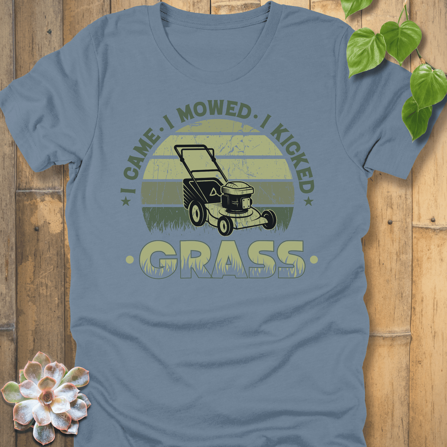 Steel Blue / S I Mowed Grass T-Shirt T-Shirt