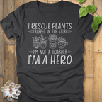 Dark Grey Heather / S I Rescue Plants T-shirt T-Shirt