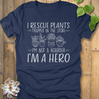 Heather Navy / S I Rescue Plants T-shirt T-Shirt