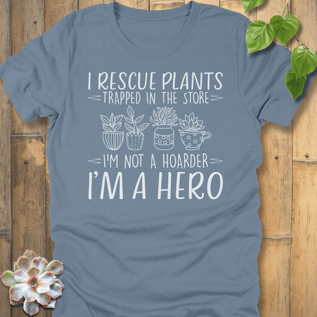Steel Blue / S I Rescue Plants T-shirt T-Shirt