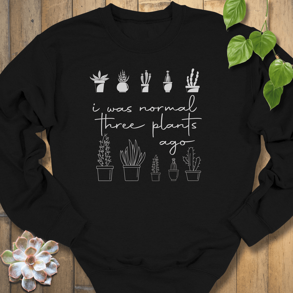 Black / S I Was Normal Sweatshirt Sweatshirt